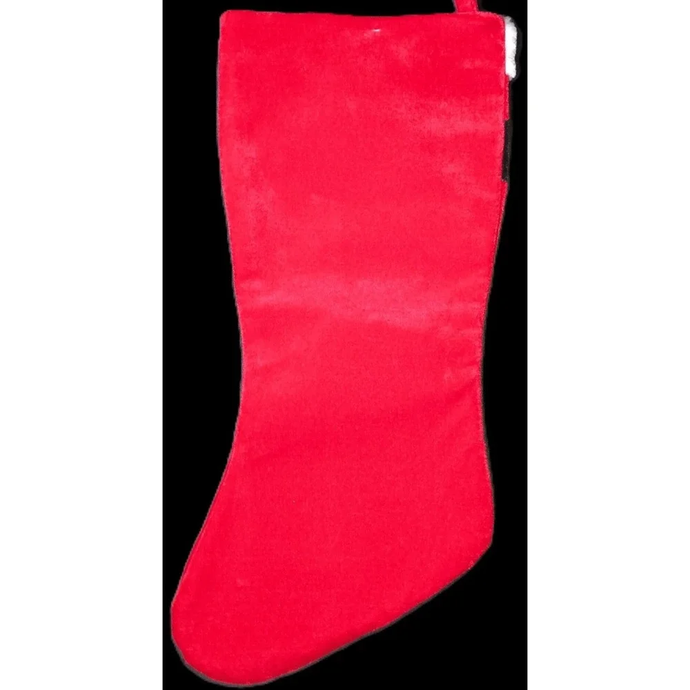 Christmas Stocking, Holiday Living, Ho, Ho, Ho Embroidered on front, 18